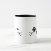 かわいいかわいい猫の顔 マグカップ (中央)