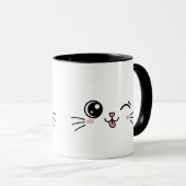 かわいいかわいい猫の顔 マグカップ (正面右)