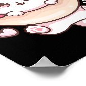 かわいいかわいい猫ドーナツAnime lover Otakuおもしろい猫 ポスター (角)