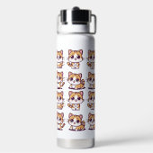 かわいいかわいい猫ポーズ ウォーターボトル (背面)
