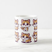 かわいいかわいい猫ポーズ コーヒーマグカップ (中央)