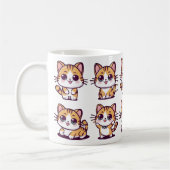 かわいいかわいい猫ポーズ コーヒーマグカップ (左)