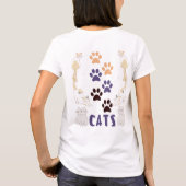 かわいいかわいい猫好き Tシャツ (裏面)