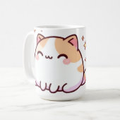 かわいいかわいい猫 コーヒーマグカップ (正面左)