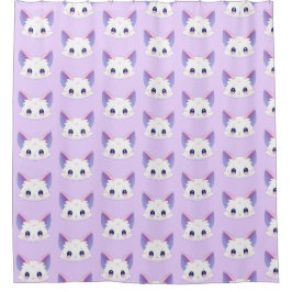 かわいいかわいい猫 シャワーカーテン