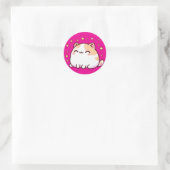 かわいいかわいい猫 ラウンドシール (バッグ)
