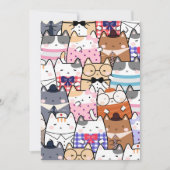 かわいいかわいい猫 招待状 (正面)