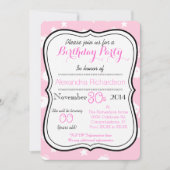 かわいいかわいい白猫の誕生パーティー 招待状 (正面)