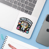かわいいかわいい科学の先生 - 面白い超能力ラボ シール (ノートパソコンとiPhone)