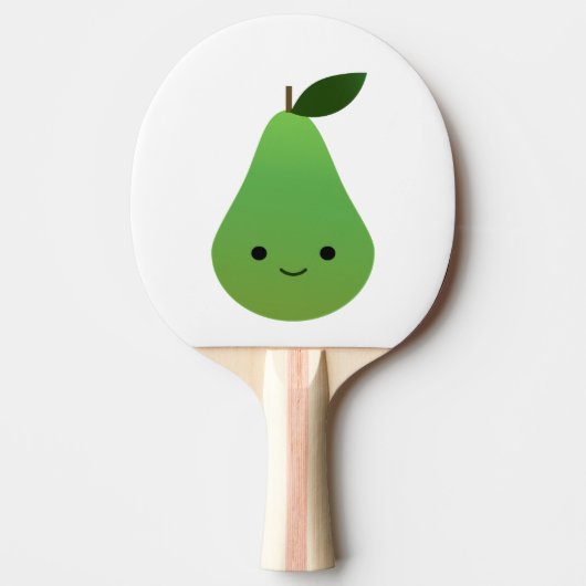 かわいいかわいい笑顔の梨 卓球ラケット (正面)