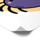 かわいいかわいい紫クモ ポスター (角)