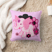 かわいいかわいい象 クッション (ブランケット)