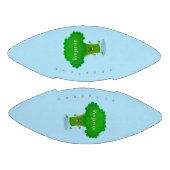 かわいいかわいい踊りブロッコリー漫画イラストレーション アメリカンフットボール (パネル)