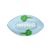 かわいいかわいい踊りブロッコリー漫画イラストレーション アメリカンフットボール (正面)