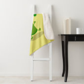 かわいいかわいい踊りブロッコリー漫画イラストレーション シェルパブランケット (インサイチュ)