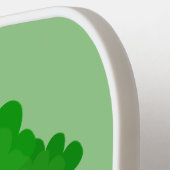 かわいいかわいい踊りブロッコリー漫画イラストレーション ピックルボールラケット (左詳細)