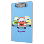 かわいいかわいい車の漫画イラストレーション クリップボード (左)