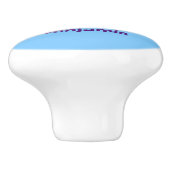 かわいいかわいい車の漫画イラストレーション セラミックノブ (側面)