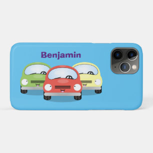 かわいいかわいい車の漫画イラストレーション iPhone 11 PROケース