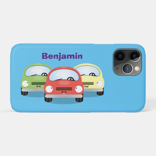 かわいいかわいい車の漫画イラストレーション Case-Mate iPhoneケース (裏面(横))