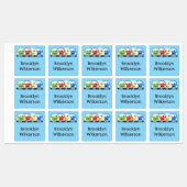 かわいいかわいい車の漫画パーソナライズされた ラベル (シート)