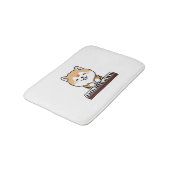 かわいいかわいい遊犬のピアノ鍵盤 バスマット (アングル)