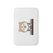 かわいいかわいい遊犬のピアノ鍵盤 バスマット (正面縦)
