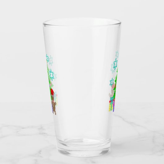 かわいいかわいい顔クリスマスツリーシーン， ZSG タンブラーグラス (右)