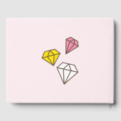 かわいいかわいい魔法のユニコーン。赤ちゃんシャワー。 ゲストブック (裏面)