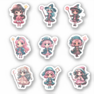 かわいいかわいい魔法少女 シール