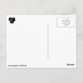 かわいいかわいい黒寿司猫 ポストカード (裏面)