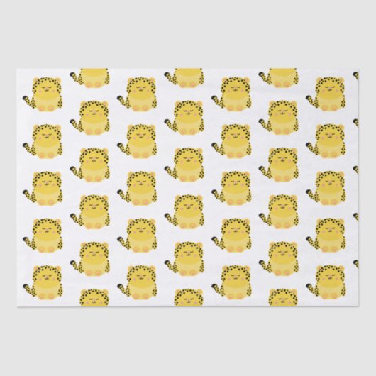 かわいいかわいい-スタイルヒョウティッシュペーパー 薄葉紙 (正面)