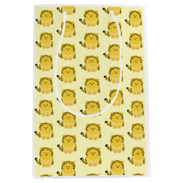 かわいいかわいい-スタイルヒョウ抱き枕 ミディアムペーパーバッグ