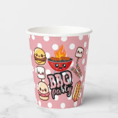 かわいいかわいいBBQパーティーベビーシャワー 紙コップ (裏面)