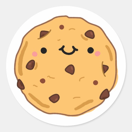かわいいかわいいCookie ラウンドシール (正面)