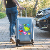 かわいいかわいいSDフューリードラゴンズファンタジーイラストレーション シール (スーツケースインサイチュ)