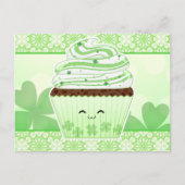 かわいいかわいいSt patricks dayカップケーキ ポストカード (正面)