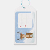 かわいいかわいこちゃんサンタズトナカイ ギフトタグ (正面)