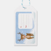 かわいいかわいこちゃんサンタズトナカイ ギフトタグ (裏面)