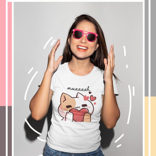 かわいいかわいこちゃん猫 Tシャツ