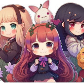 かわいいかわいこちゃん：愛らしいアニメTシャツ子供へ Tシャツ