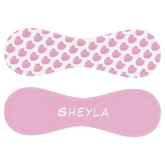 かわいいかわいらしピンクのハートパターン名 ソフトボール (パネル)