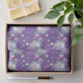 かわいいかわいらしユニコーンの星とハートのパターン 薄葉紙 (ギフト)