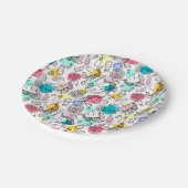 かわいいかわいらしユニコーン ペーパープレート (アングル)