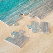 かわいいかわいらし夏ハワイアンビーチウォーターカラーアート ジグソーパズル (側面)