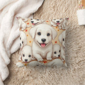かわいいかわいらし子犬 クッション (ブランケット)