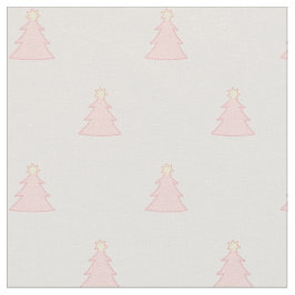 かわいいかわいらし赤面ピンクのクリスマス ファブリック
