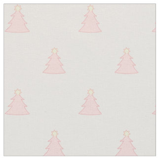 かわいいかわいらし赤面ピンクのクリスマス ファブリック