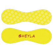 かわいいかわいらし黄色のハートパターン名 ソフトボール (パネル)