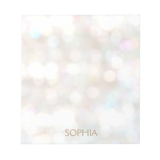 かわいいかわいらし《写真》ぼけ味 ノートパッド (正面)